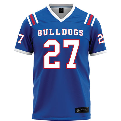 LA Tech - NCAA Football : Grayson Hardy - Blue Football Jersey-0