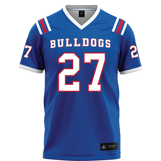 LA Tech - NCAA Football : Grayson Hardy - Blue Football Jersey-0