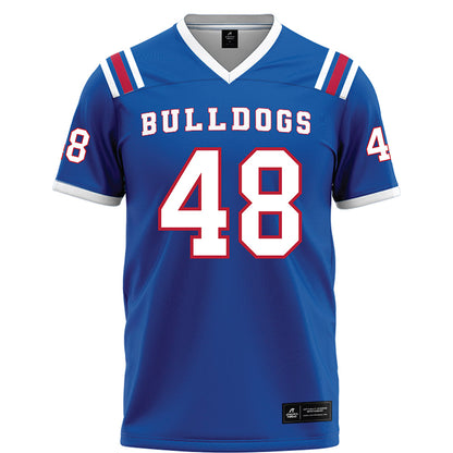 LA Tech - NCAA Football : Kaden McIver - Blue Football Jersey-0