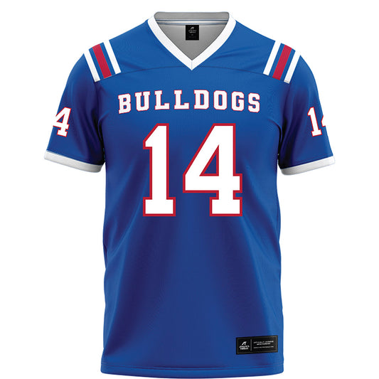 LA Tech - NCAA Football : Brady Vodicka - Blue Football Jersey-0