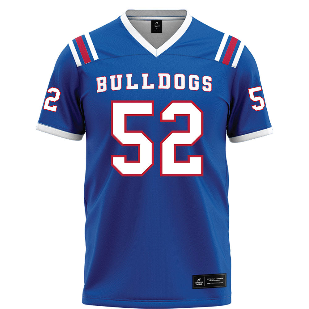 LA Tech - NCAA Football : Troy Smith III - Blue Football Jersey-0