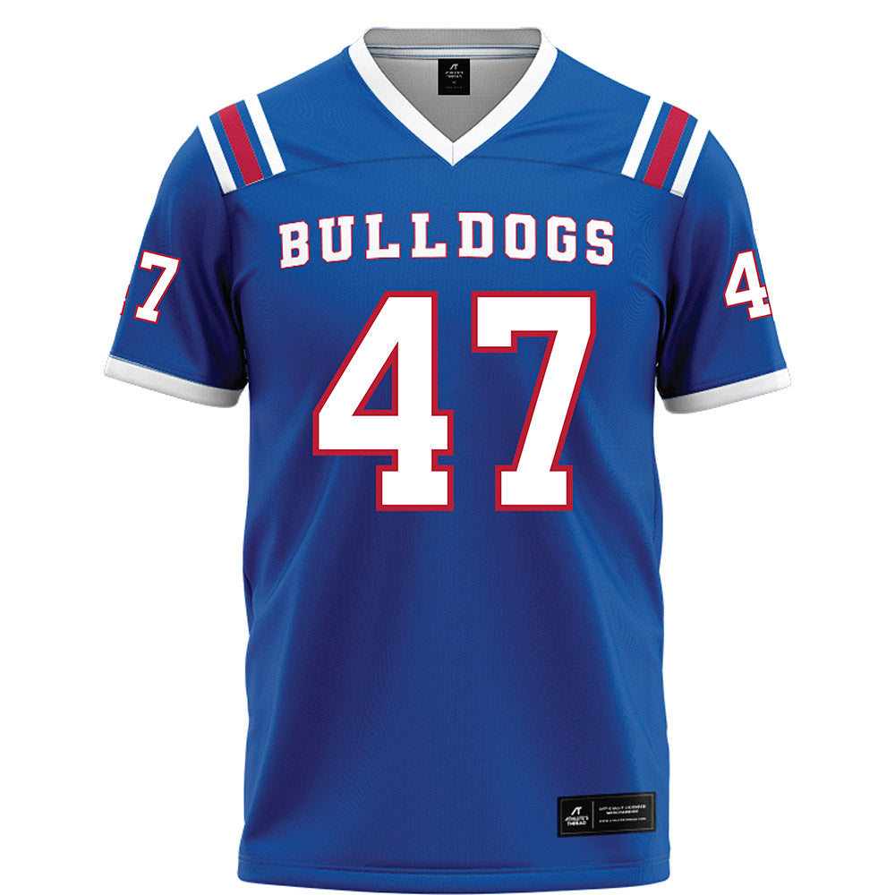 LA Tech - NCAA Football : Jay Wilkerson - Blue Football Jersey-0