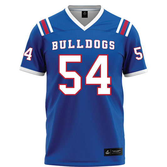 LA Tech - NCAA Football : Justice Williams - Blue Football Jersey-0
