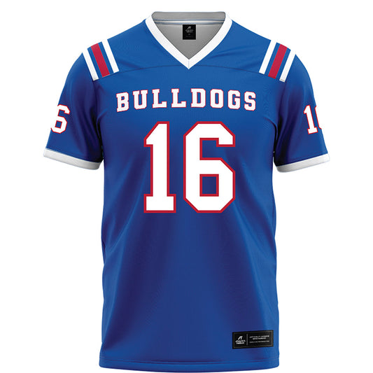 LA Tech - NCAA Football : Taeden Rogers - Blue Football Jersey-0