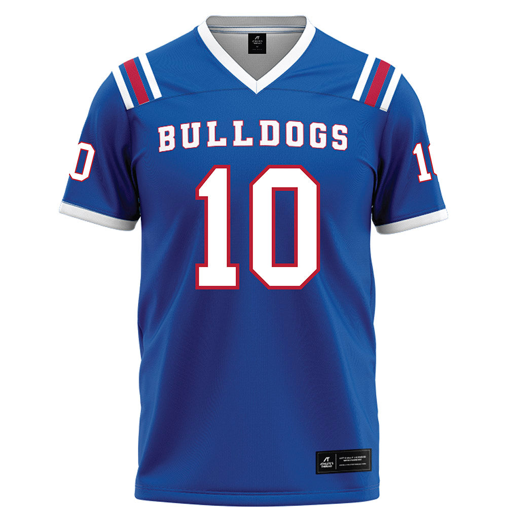 LA Tech - NCAA Football : Jackson Bradley - Blue Football Jersey-0
