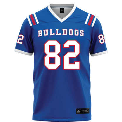 LA Tech - NCAA Football : Luke Seib - Blue Football Jersey-0