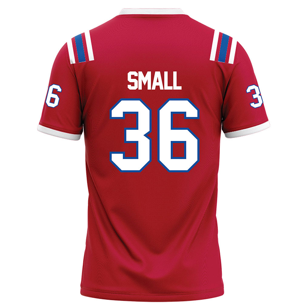 LA Tech - NCAA Football : Riley Small - Red Football Jersey-1