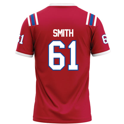 LA Tech - NCAA Football : Ervin Smith - Red Football Jersey-1