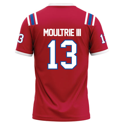 LA Tech - NCAA Football : Marcus Moultrie III - Red Football Jersey-1
