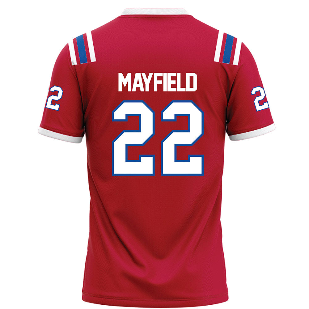 LA Tech - NCAA Football : Jadon Mayfield - Red Football Jersey-1