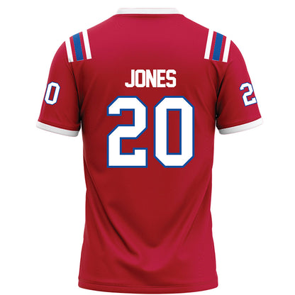 LA Tech - NCAA Football : Ty Jones - Red Football Jersey-1