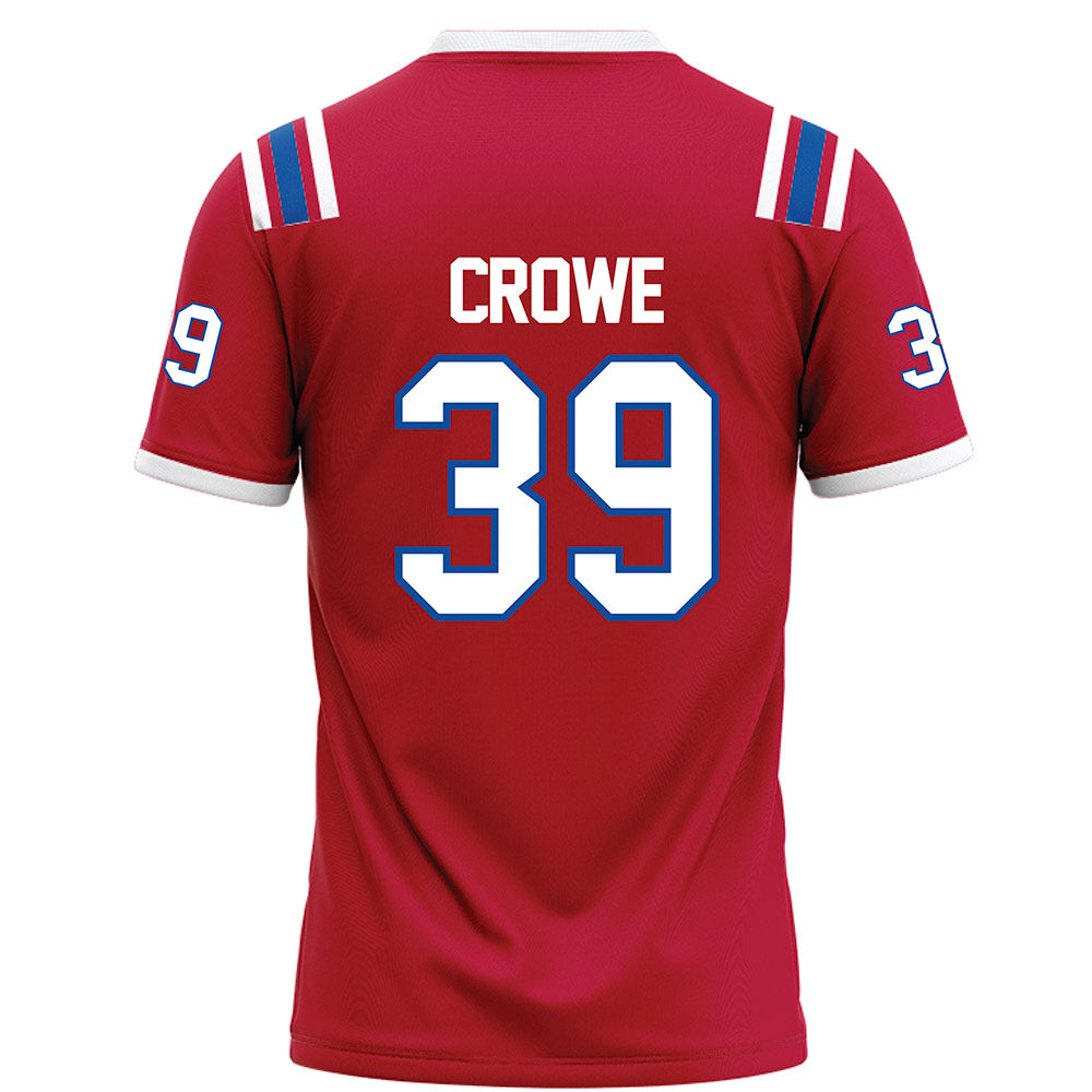 LA Tech - NCAA Football : Jacoryian Crowe - Red Football Jersey-1