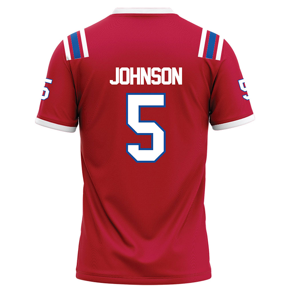 LA Tech - NCAA Football : Ahkhari Johnson - Red Football Jersey-1