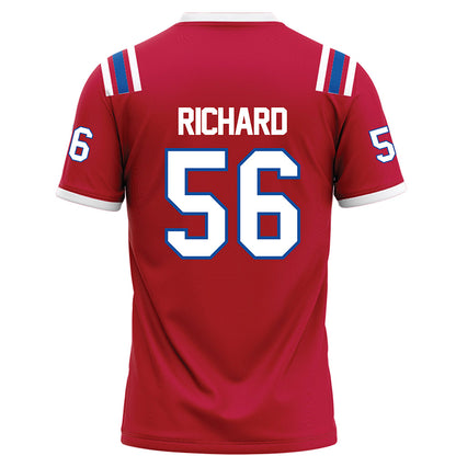LA Tech - NCAA Football : Andrew Richard - Red Football Jersey-1
