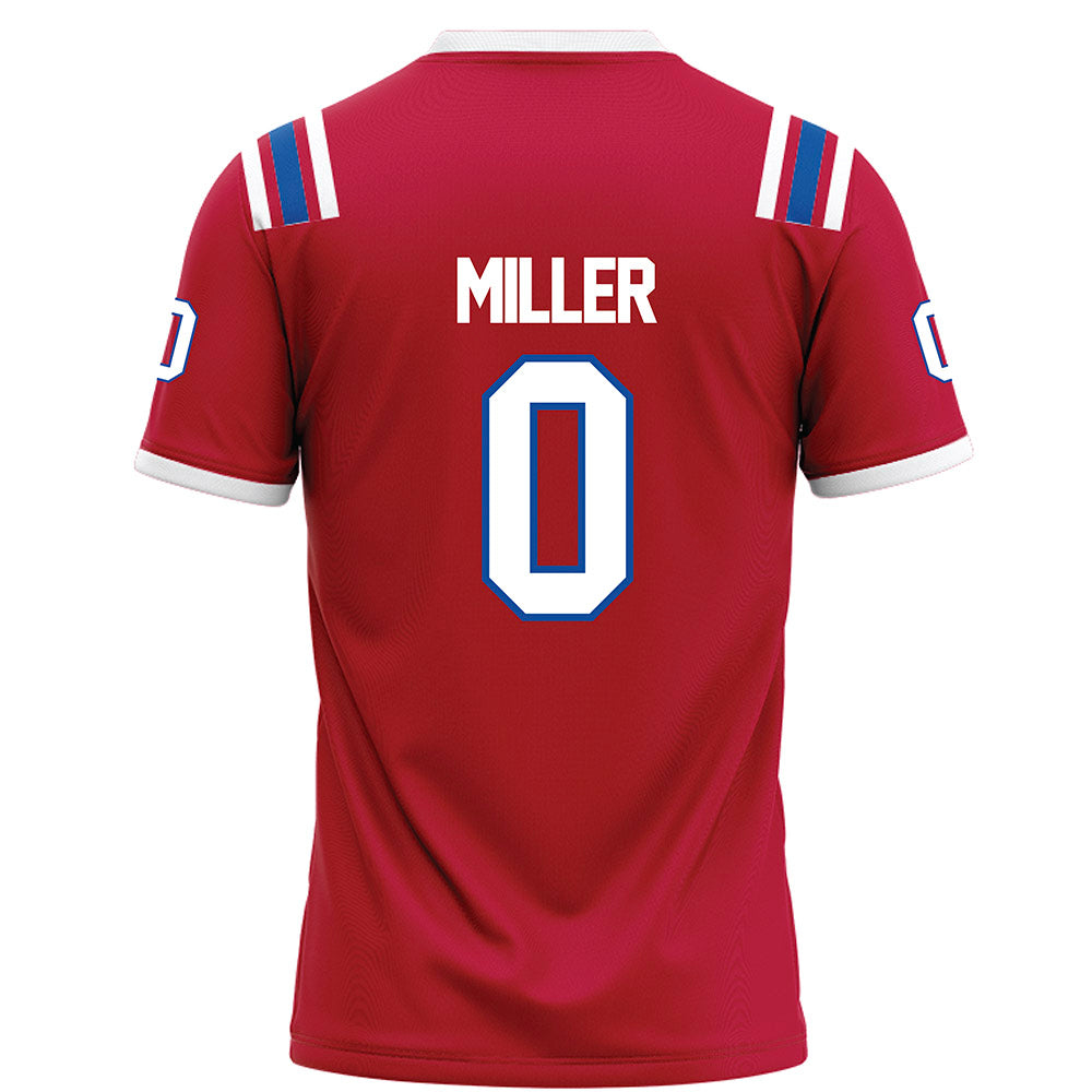 LA Tech - NCAA Football : Jaden Miller - Red Football Jersey-1