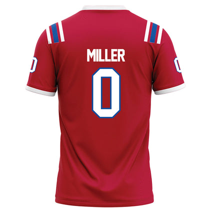 LA Tech - NCAA Football : Jaden Miller - Red Football Jersey-1
