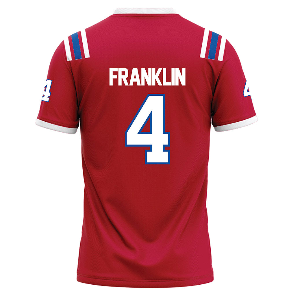 LA Tech - NCAA Football : Kam franklin - Red Football Jersey-1