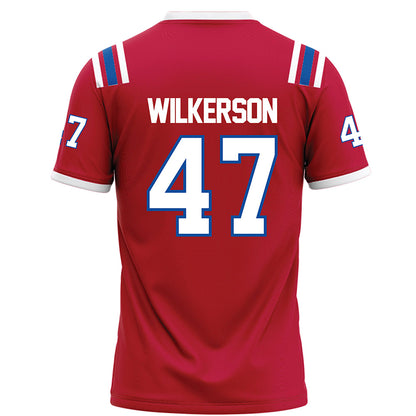 LA Tech - NCAA Football : Jay Wilkerson - Red Football Jersey-1