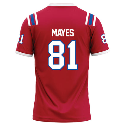 LA Tech - NCAA Football : Will Mayes - Red Football Jersey-1