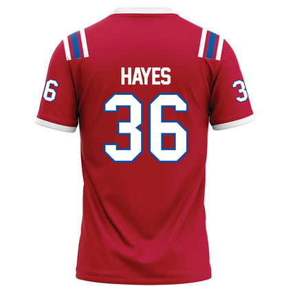 LA Tech - NCAA Football : Zander Hayes - Red Football Jersey-1