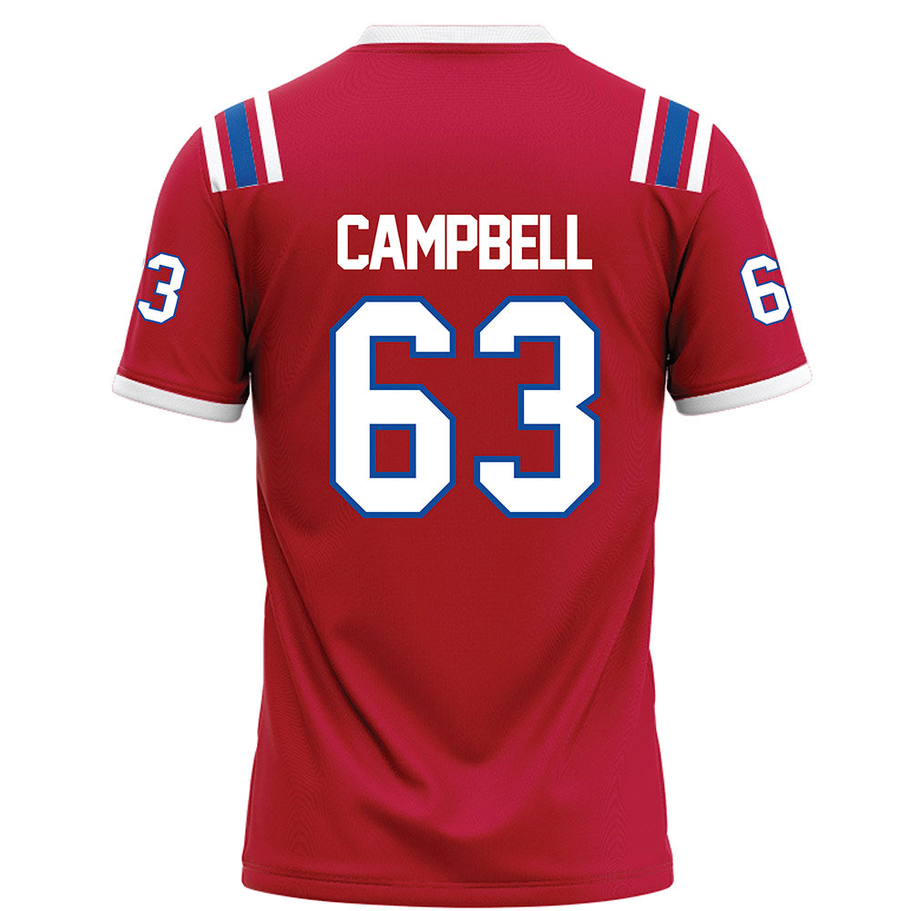 LA Tech - NCAA Football : Kaleb Campbell - Red Football Jersey-1