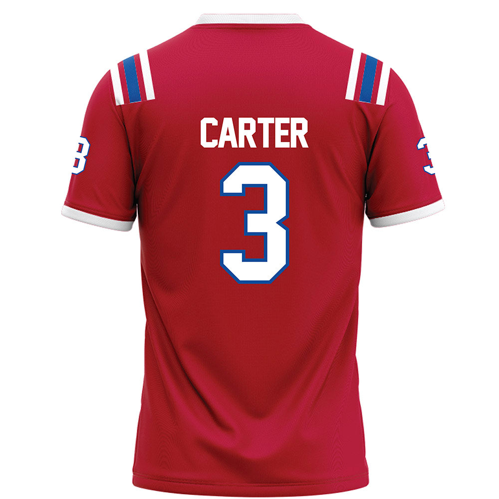 LA Tech - NCAA Football : Kameron Carter - Red Football Jersey-1
