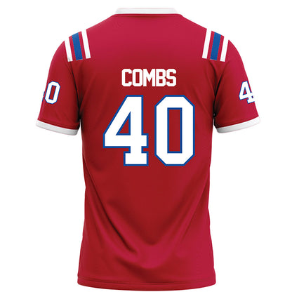 LA Tech - NCAA Football : Ayden Combs - Red Football Jersey-1