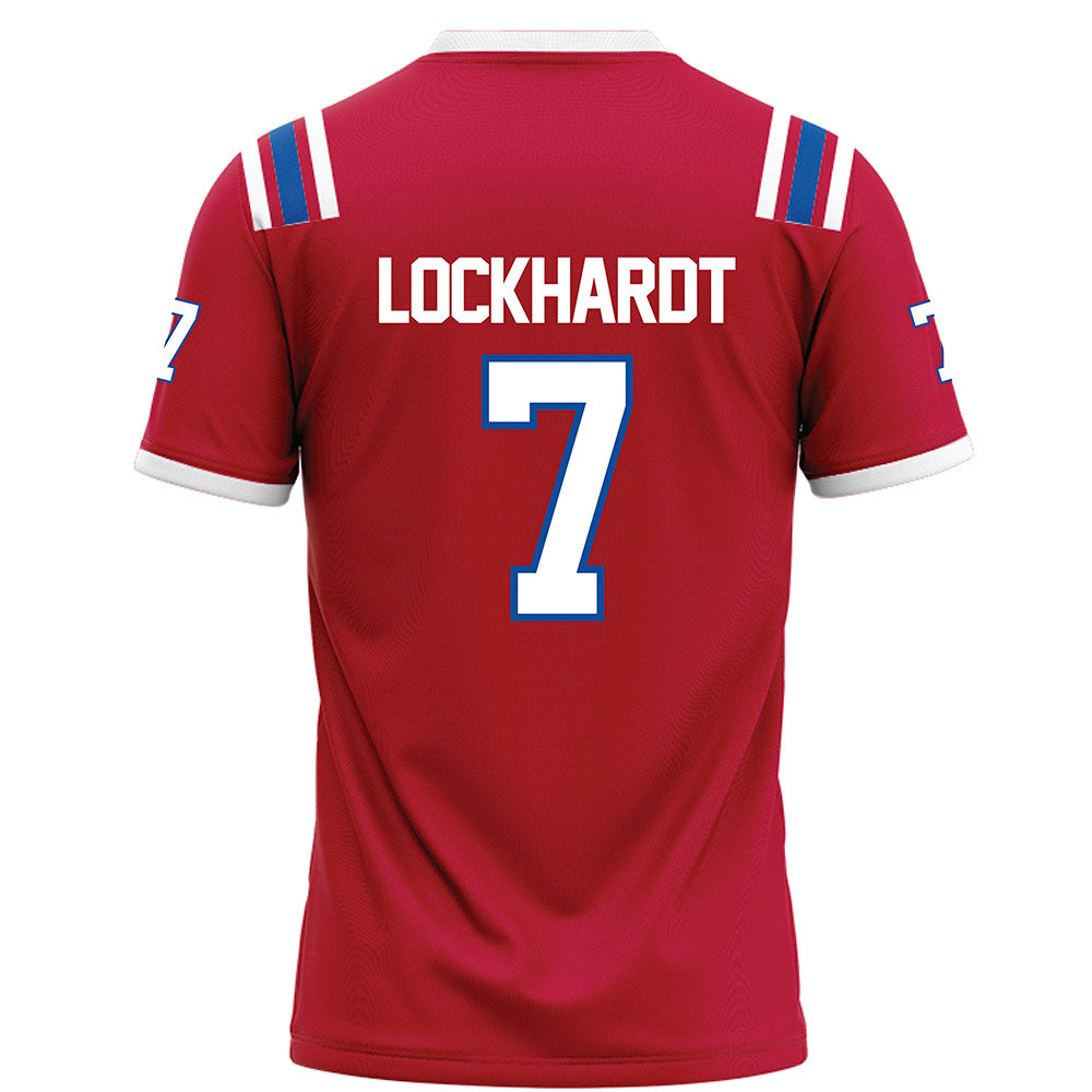 LA Tech - NCAA Football : Janard Lockhardt - Red Football Jersey-1