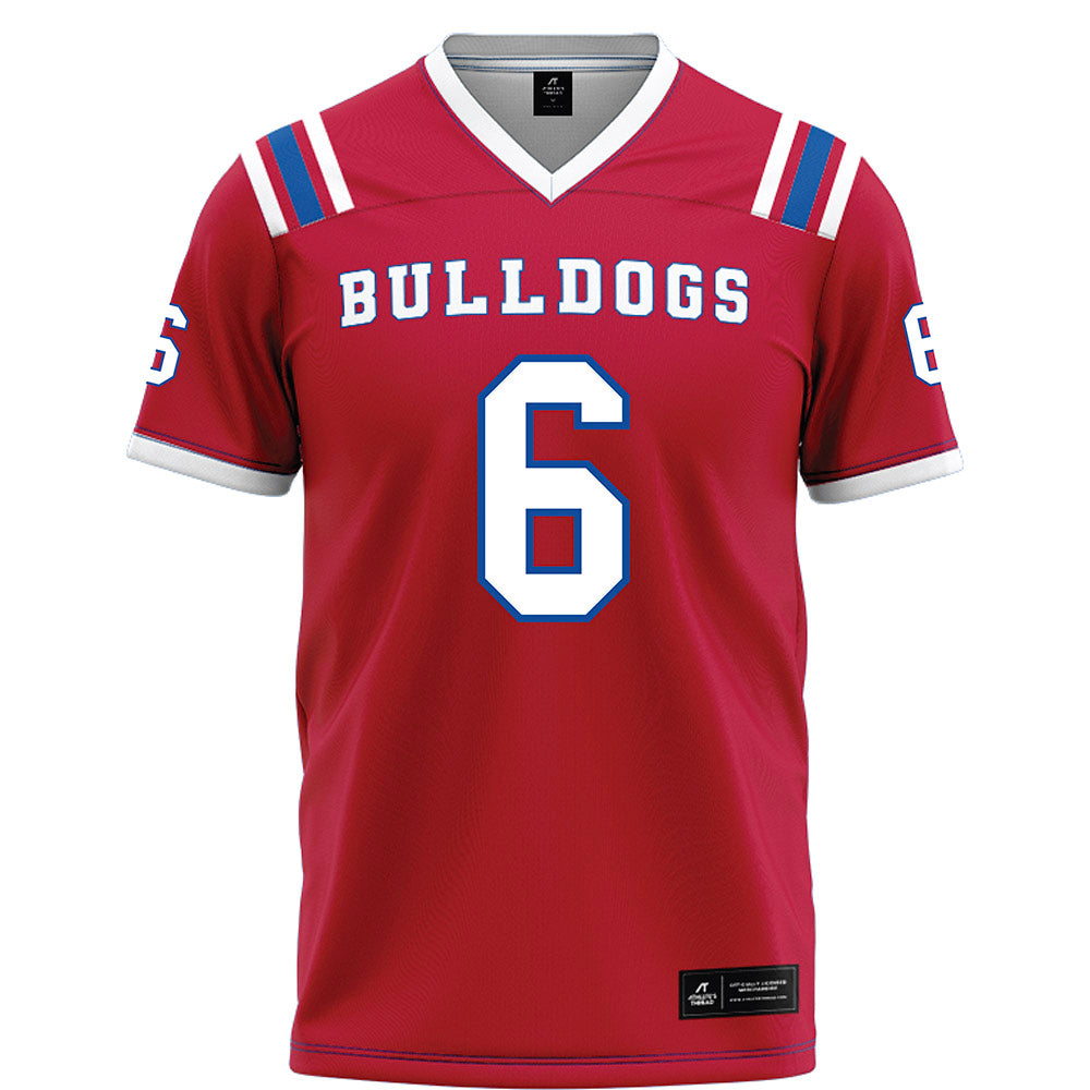 LA Tech - NCAA Football : Marcus Calwise - Red Football Jersey-0