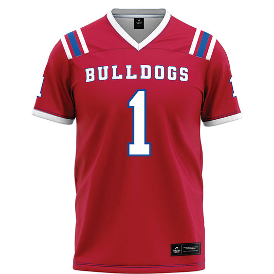 LA Tech - NCAA Football : Sam Fongang - Red Football Jersey-0