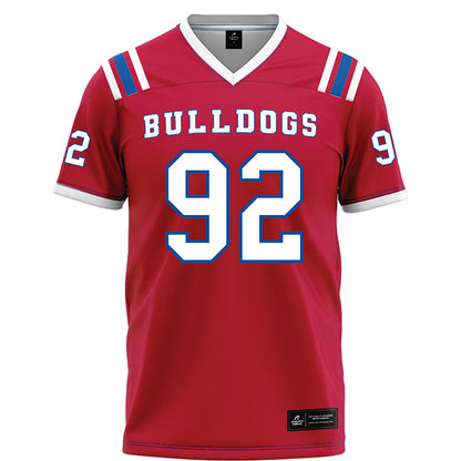 LA Tech - NCAA Football : Lane Condry - Red Football Jersey-0