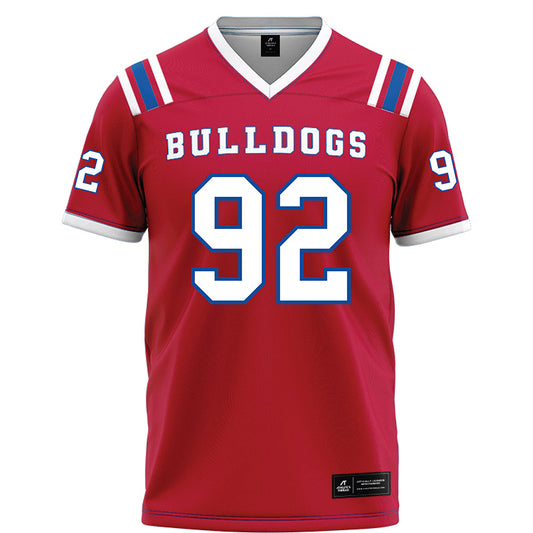 LA Tech - NCAA Football : Lane Condry - Red Football Jersey-0