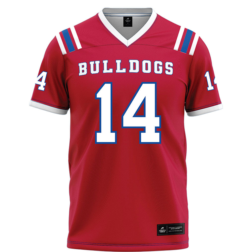LA Tech - NCAA Football : Brady Vodicka - Red Football Jersey-0