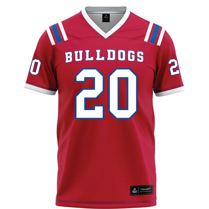 LA Tech - NCAA Football : Ty Jones - Red Football Jersey-0