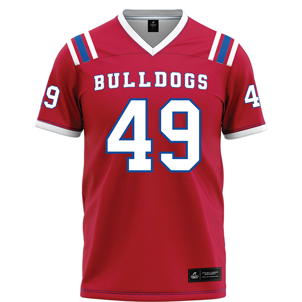 LA Tech - NCAA Football : James Predtechenskis - Red Football Jersey-0