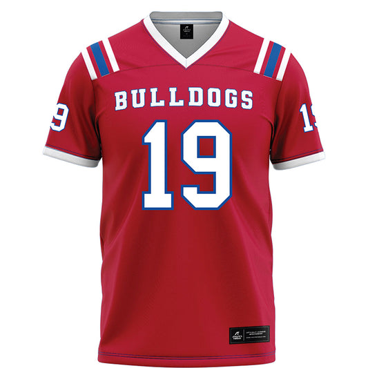 LA Tech - NCAA Football : John Tarvin - Red Football Jersey-0