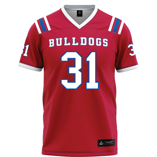 LA Tech - NCAA Football : Will Fendley - Red Football Jersey-0