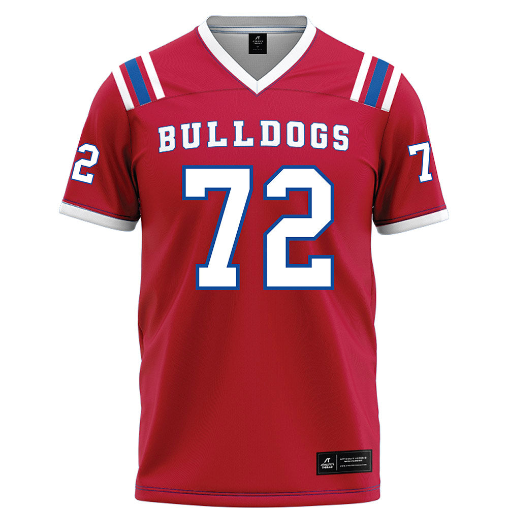 LA Tech - NCAA Football : Hayden Christman - Red Football Jersey-0