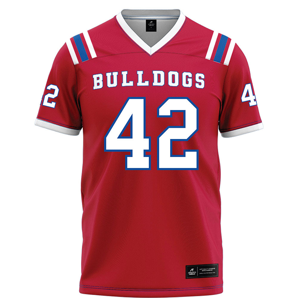 LA Tech - NCAA Football : Siosifa Leota - Red Football Jersey-0