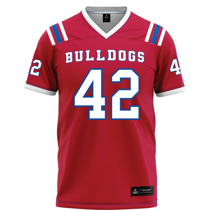 LA Tech - NCAA Football : Siosifa Leota - Red Football Jersey-0