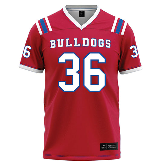 LA Tech - NCAA Football : Riley Small - Red Football Jersey-0