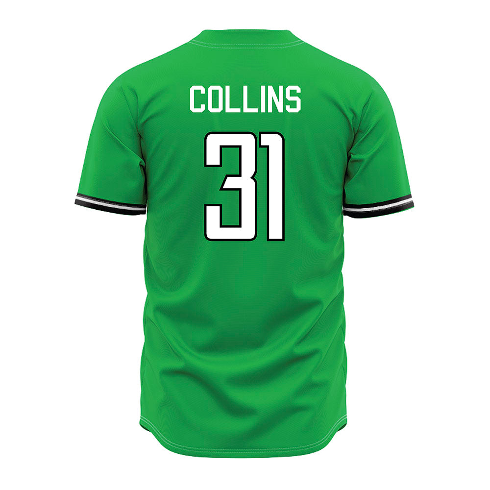 Marshall - NCAA Baseball : Kenyon Collins - Green Jersey-1
