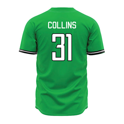 Marshall - NCAA Baseball : Kenyon Collins - Green Jersey-1