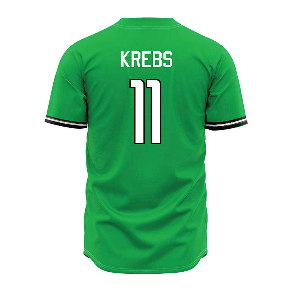 Marshall - NCAA Baseball : Charlie Krebs - Green Jersey-1