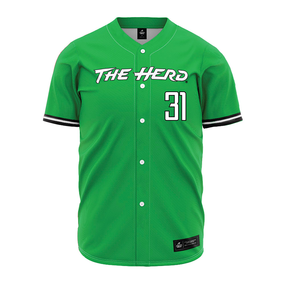 Marshall - NCAA Baseball : Kenyon Collins - Green Jersey-0
