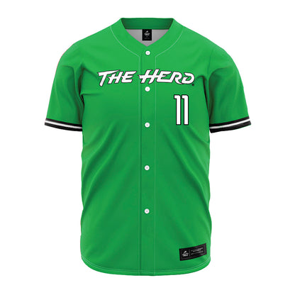 Marshall - NCAA Baseball : Charlie Krebs - Green Jersey-0
