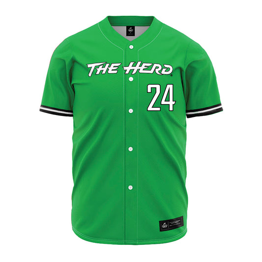 Marshall - NCAA Baseball : Braylon Cordonnier - Green Jersey-0