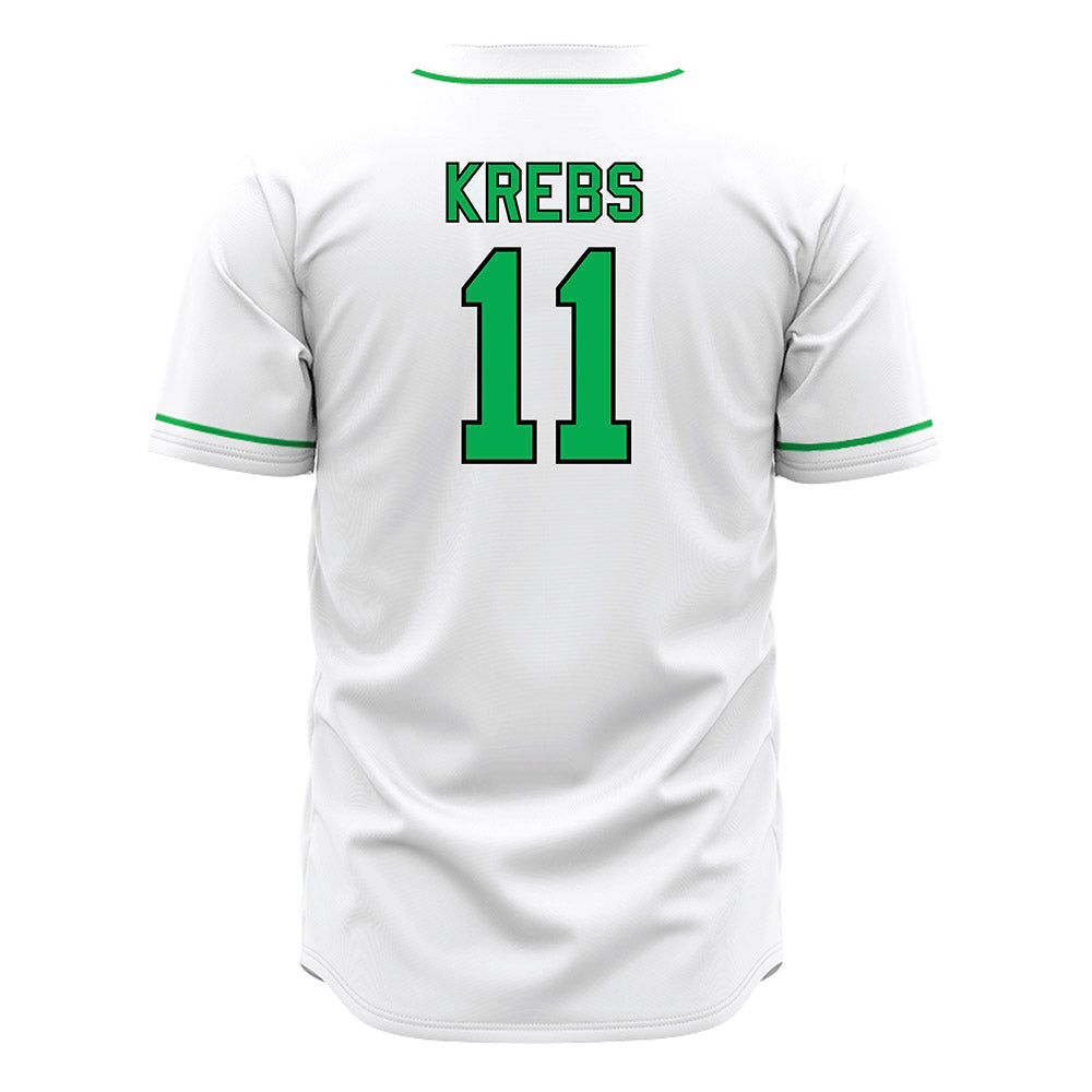 Marshall - NCAA Baseball : Charlie Krebs - White Jersey-1