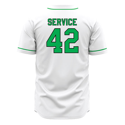 Marshall - NCAA Baseball : Oliver Service - White Jersey-1