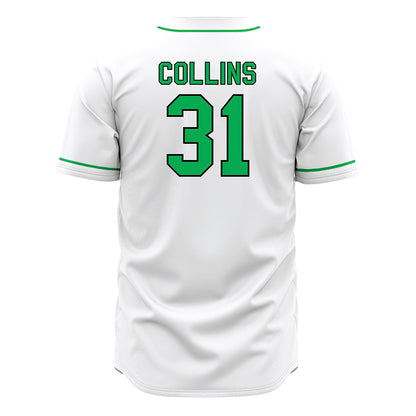 Marshall - NCAA Baseball : Kenyon Collins - White Jersey-1